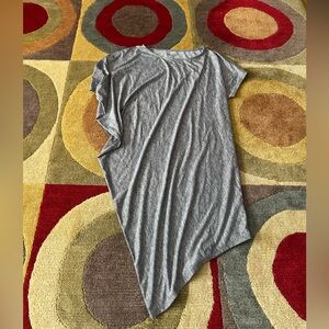 Athleta Sunlover Hilo UPF Dress Asymmetrical Grey Short Sleeve Women’s Small